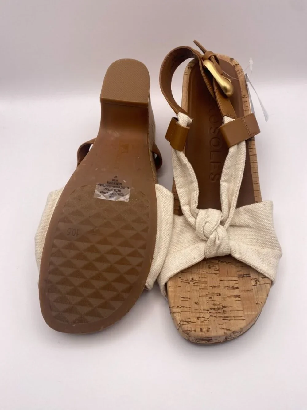 Aerosoles Womens Miki Women's Wedge Sandals Sz 10.5